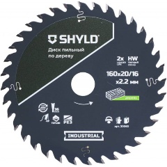 Изображение товара Диск пильный по дереву SHYLD твердосплавный 160х20/16 мм, 36 зубьев(20060)