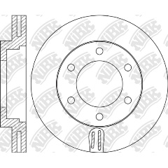 Изображение товара Диск тормозной NiBK RN1066 для Lexus и Toyota передний мост