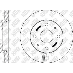 Изображение товара Диск тормозной NIBK RN1114 для MITSUBISHI и VOLVO