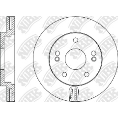 Изображение товара Диск тормозной NiBK RN1174 для Hyundai и Kia передний мост