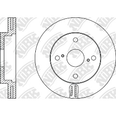 Изображение товара Диск тормозной NiBK RN1198 для переднего моста автомобиля