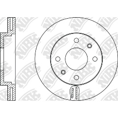 Изображение товара Диск тормозной NiBK RN1230 для Hyundai и Kia передний мост