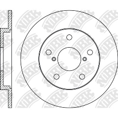 Изображение товара Диск тормозной NiBK для TOYOTA Corolla (06-) задний (1шт.)