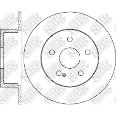 Изображение товара Диск тормозной NIBK RN1271 для MERCEDES-BENZ задний мост