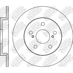 Изображение товара Диск тормозной NiBK для TOYOTA Auris (07-) задний (1шт.)