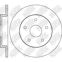 Изображение товара Диск тормозной NIBK RN1368, 1 шт