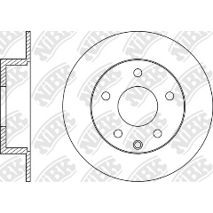 Изображение товара Диск тормозной NiBK RN1402 задний для моделей CITROEN MITSUBISHI CHRYSLER DODGE JEEP