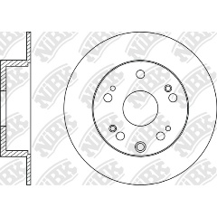 Изображение товара Диск тормозной NiBK RN1407 для Honda Accord и Accord Tourer