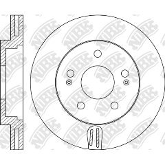 Изображение товара Диск тормозной NiBK для HYUNDAI i30 (07-) KIA Ceed (06-) (R15) передний (1шт.)