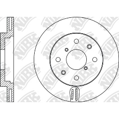 Изображение товара Диск тормозной NIBK RN1525 передний для Opel и Suzuki 252 мм