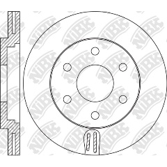 Изображение товара Диск тормозной NIBK RN1624 для переднего моста Nissan и Infiniti