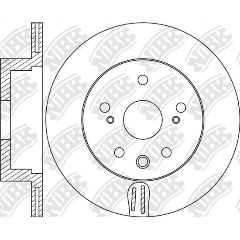 Изображение товара Диск тормозной NiBK RN1665 для Lexus задний мост 310мм 18мм