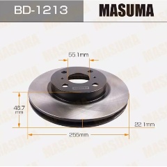 Изображение товара Диск тормозной передний MASUMA для Toyota Aqua и других моделей Toyota