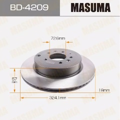 Изображение товара Диск тормозной задний MASUMA для MAZDA CX-9