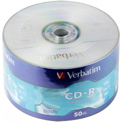 Изображение товара VERBATIM CD-R 80 52x Ink Print 700MB 50 шт. - качественный оптический диск для записи