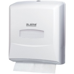 Изображение товара Диспенсер для полотенец Laima Professional (Система H3), ZZ (V), белый, ABS-пластик