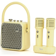 Изображение товара Портативная колонка с двумя микрофонами Divoom Songbird-SE, лимонный