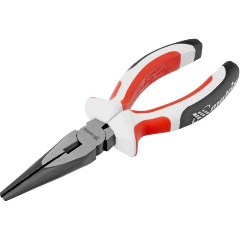 Изображение товара Длинногубцы прямые Premium, 180 мм, трехкомпонентные рукоятки, MATRIX, 17186