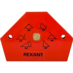 Магнитный угольник-держатель для сварки на 6 углов усилие 11,3 кг REXANT
