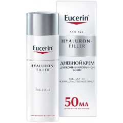 Изображение товара Дневной крем лица Eucerin HYALURON-FILLER для нормальной и комбинированной кожи SPF 15, 50 мл