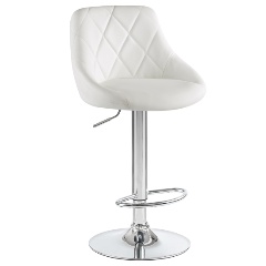 Изображение товара Стул барный DOBRIN LOGAN белый с регулировкой высоты