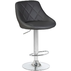 Изображение товара Стул барный DOBRIN LOGAN серый регулируемый компактный дизайн