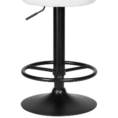 Изображение товара Табурет барный DOBRIN TEDDY BLACK (белый букле (13))