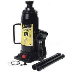 Изображение товара Домкрат бутылочный 10 тонн ЭВРИКА ER-80101 с клапаном, 230-435мм