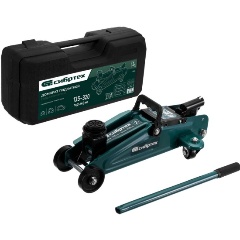 Изображение товара Домкрат гидравлический подкатной, 2 т, 135-320 мм, в пласт. кейсе, СИБРТЕХ, 50835