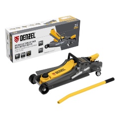 Изображение товара Домкрат гидравлический подкатной с фиксатором, 2,5 т, 85-385 мм, DENZEL, 51232