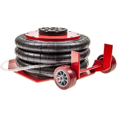 Изображение товара Домкрат пневматический подкатной ЭВРИКА 3.5т, 135-400мм, 6-12bar, 3 подушки, d=270мм, d упора 100мм