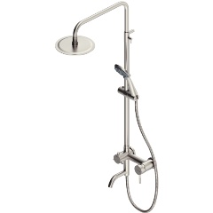 Изображение товара Душевая система Dorff Logic new D0703000SS со смесителем из нержавеющей стали