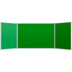 Изображение товара Доска меловая - магнитная Attache зеленая 100х300 2-створ.