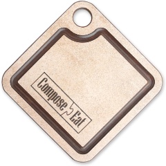 Изображение товара Доска разделочная/Подставка для горячего ComposeEat "Мини" серия Fashion PGS1050433KL6, 10х10см, композитный материал, порфир кремовый