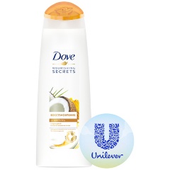 Изображение товара Шампунь для волос DOVE Восстановление с куркумой и кокосовым маслом, 250 мл