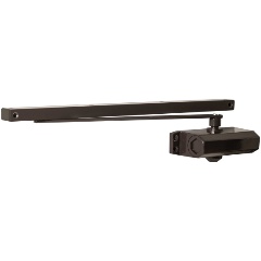 Изображение товара Доводчик дверной AJAX DCTR40-100 slide BR коричневый универсальный для дверей