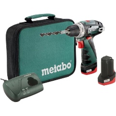 Изображение товара Дрель-шуруповерт аккумуляторная Metabo PowerMaxx BS (600079550), 2 АКБ, быстрая ЗУ, сумка
