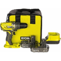 Изображение товара Дрель-шуруповерт аккумуляторная RYOBI ONE+ R18DD3-220S 5133003348