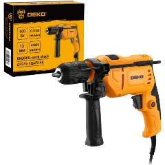 Изображение товара Дрель ударная сетевая DEKO DK600ID 600 Вт быстрозажимной патрон