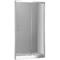 Изображение товара Душевая дверь Aquanet Alfa NAA6121 130 прозрачное стекло современная раздвижная модель