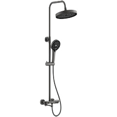 Изображение товара Душевая система BELZ B25713-3, оружейная сталь