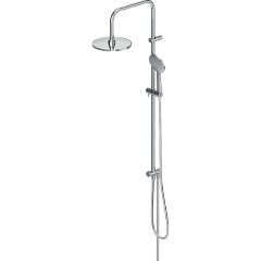 Изображение товара Душевая система Damixa Jupiter верхний душ 225 мм, ручной душ 1 функция 120 мм, штанга 1010 мм, хром 977000000