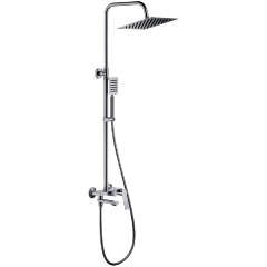 Изображение товара Душевая система HAIBA HB24533-3, тропический душ, латунь, оружейная сталь