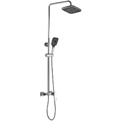 Изображение товара Душевая система HAIBA HB24615 тропический душ латунь хром регулируемая штанга