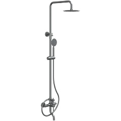 Изображение товара Душевая система Knotlor SS-06 сатин STREAMLINE с тропическим душем