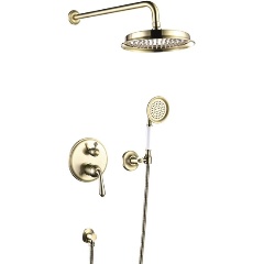 Изображение товара Встраиваемая душевая система Rose R0235E золотая ретро стиль
