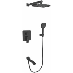 Изображение товара Душевая система встраиваемая Rose R1535H, черный