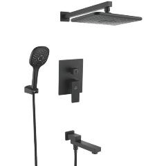 Изображение товара Душевая система встраиваемая Rose R2835H черного цвета