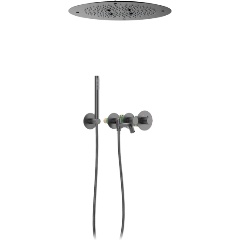 Изображение товара Встраиваемая душевая система Timo Saona SX-2358/18SM черное золото с термостатом