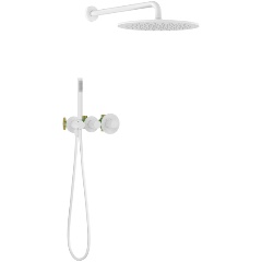 Изображение товара Душевой комплект с термостатом Timo Saona SX-2359/16SM белый матовый